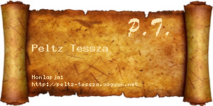 Peltz Tessza névjegykártya
